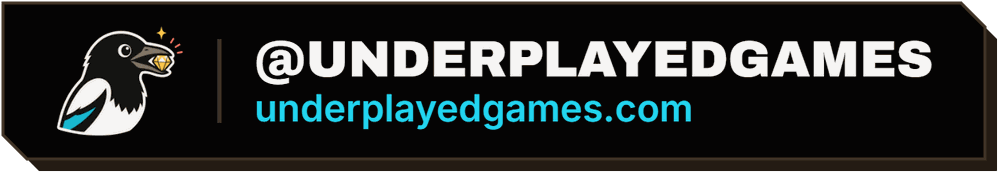 @underplayedgames on YouTube, Instagram and TikTok — underplayedgames.com